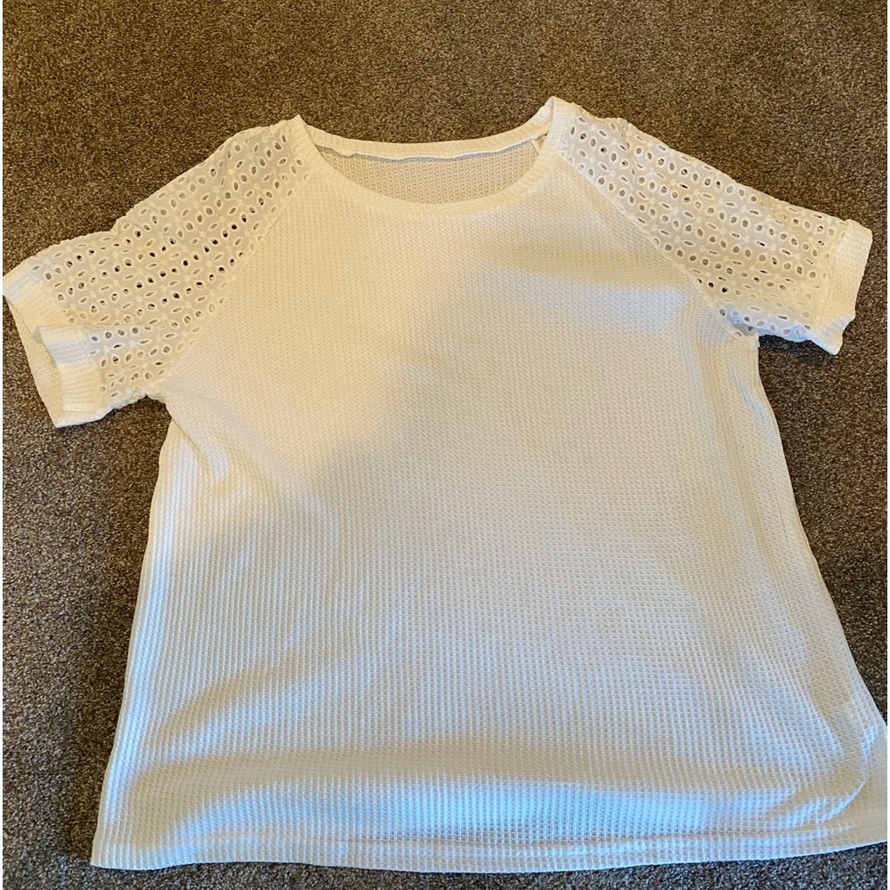 Womens Waffle Knit Top